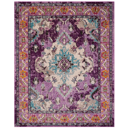 SAFAVIEH Monaco Oceane Boho Medallion Distressed Area Rug