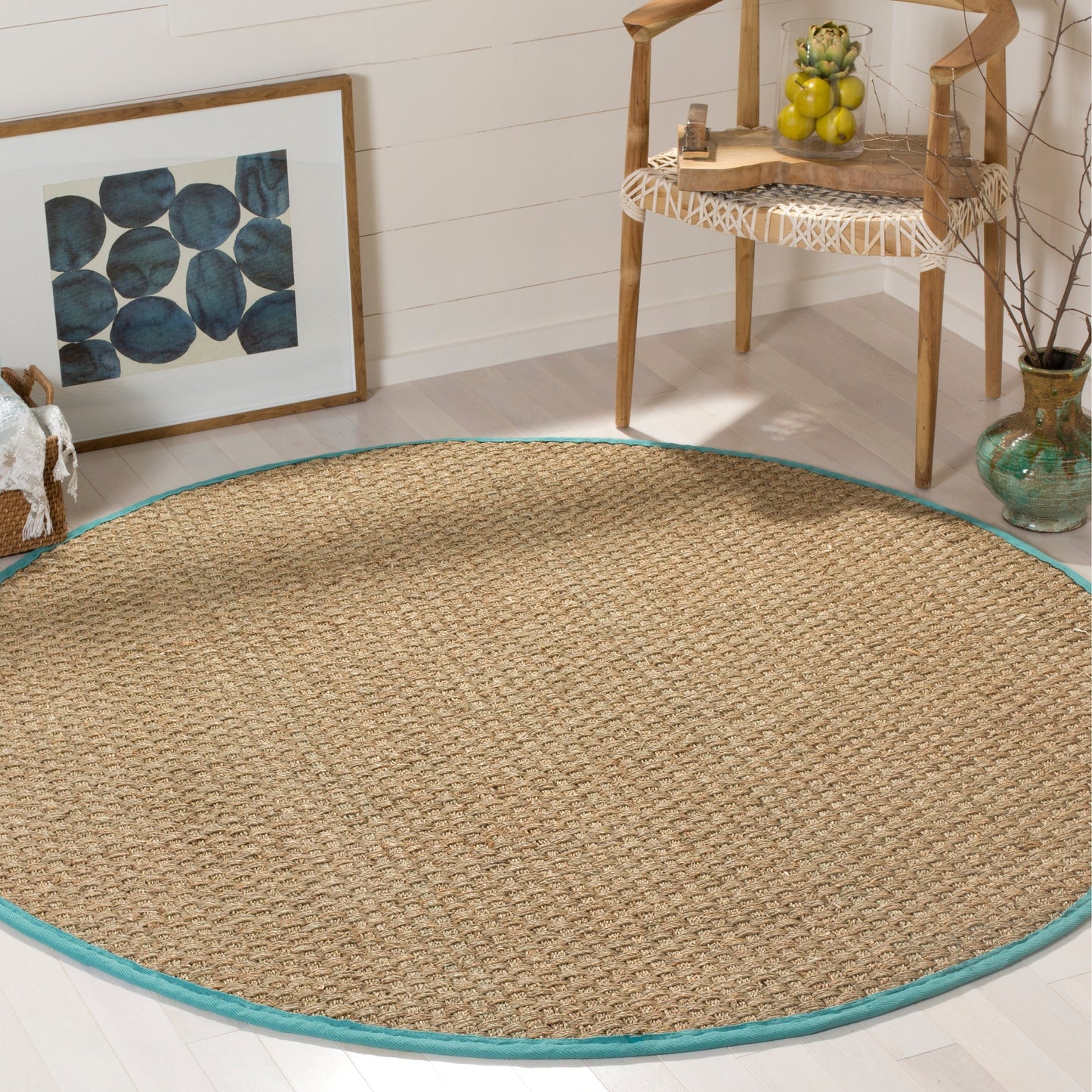 SAFAVIEH Natural Fiber Zymryd Basketweave Seagrass Rug