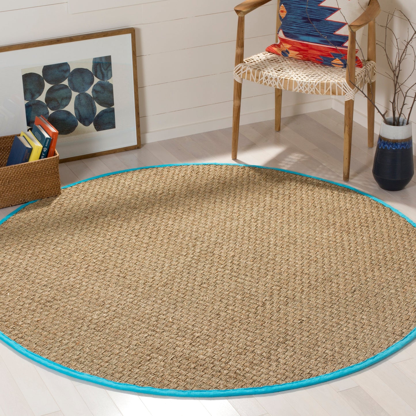 SAFAVIEH Natural Fiber Zymryd Basketweave Seagrass Rug