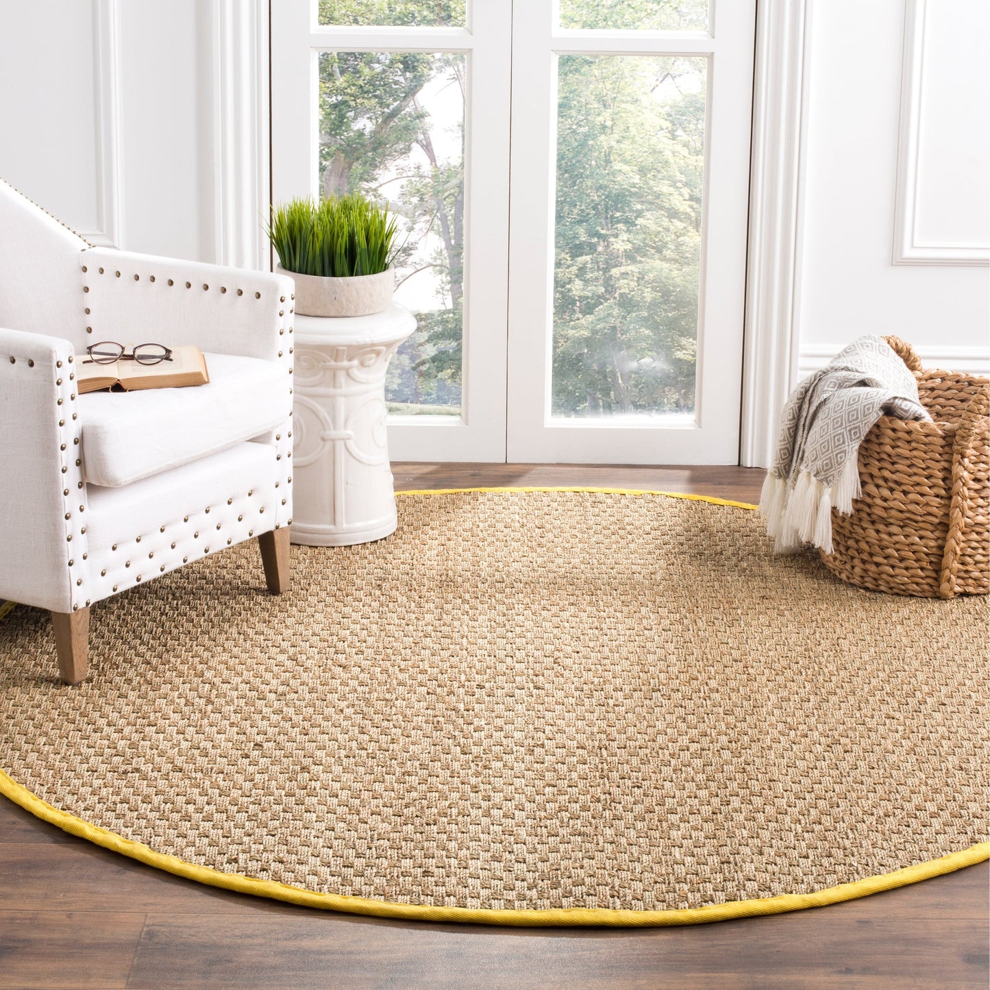 SAFAVIEH Natural Fiber Zymryd Basketweave Seagrass Rug