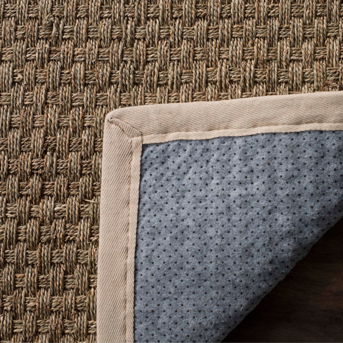 SAFAVIEH Natural Fiber Zymryd Basketweave Seagrass Rug