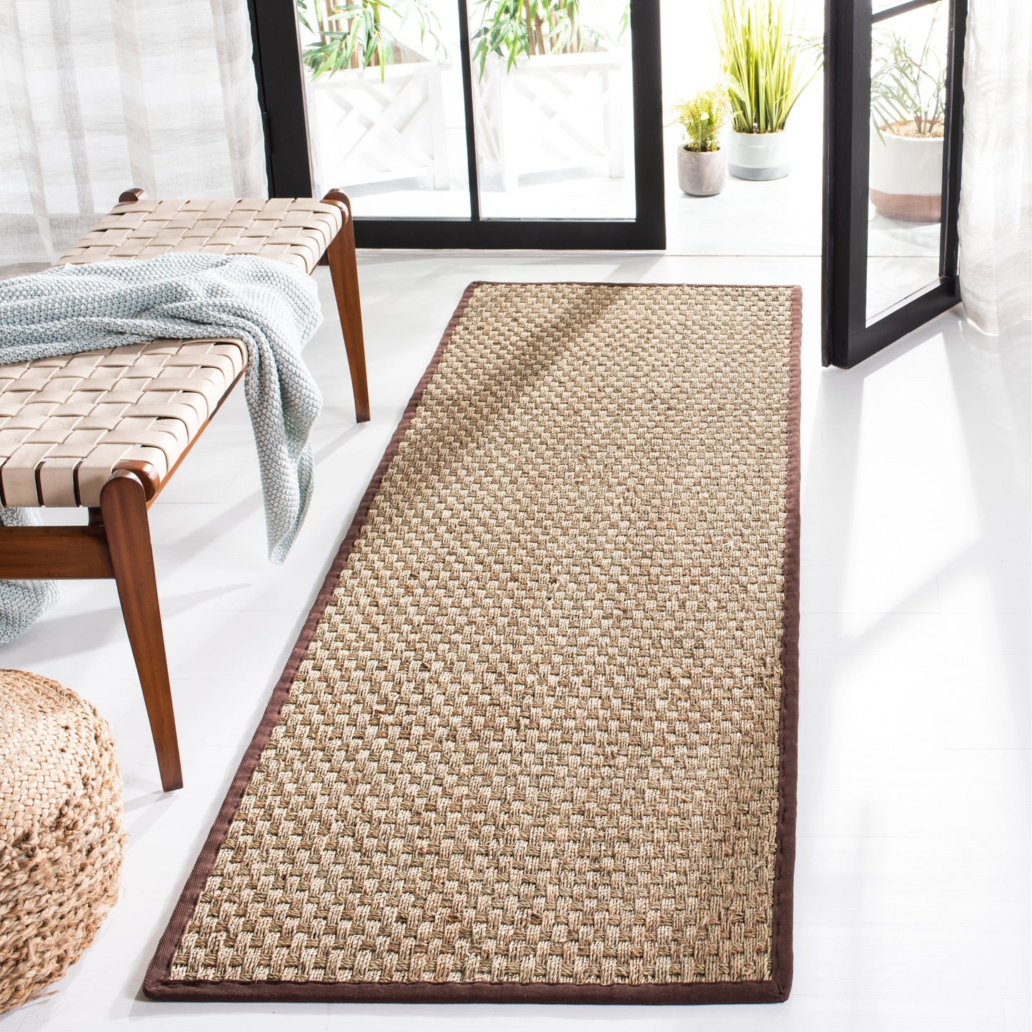 SAFAVIEH Natural Fiber Zymryd Basketweave Seagrass Rug