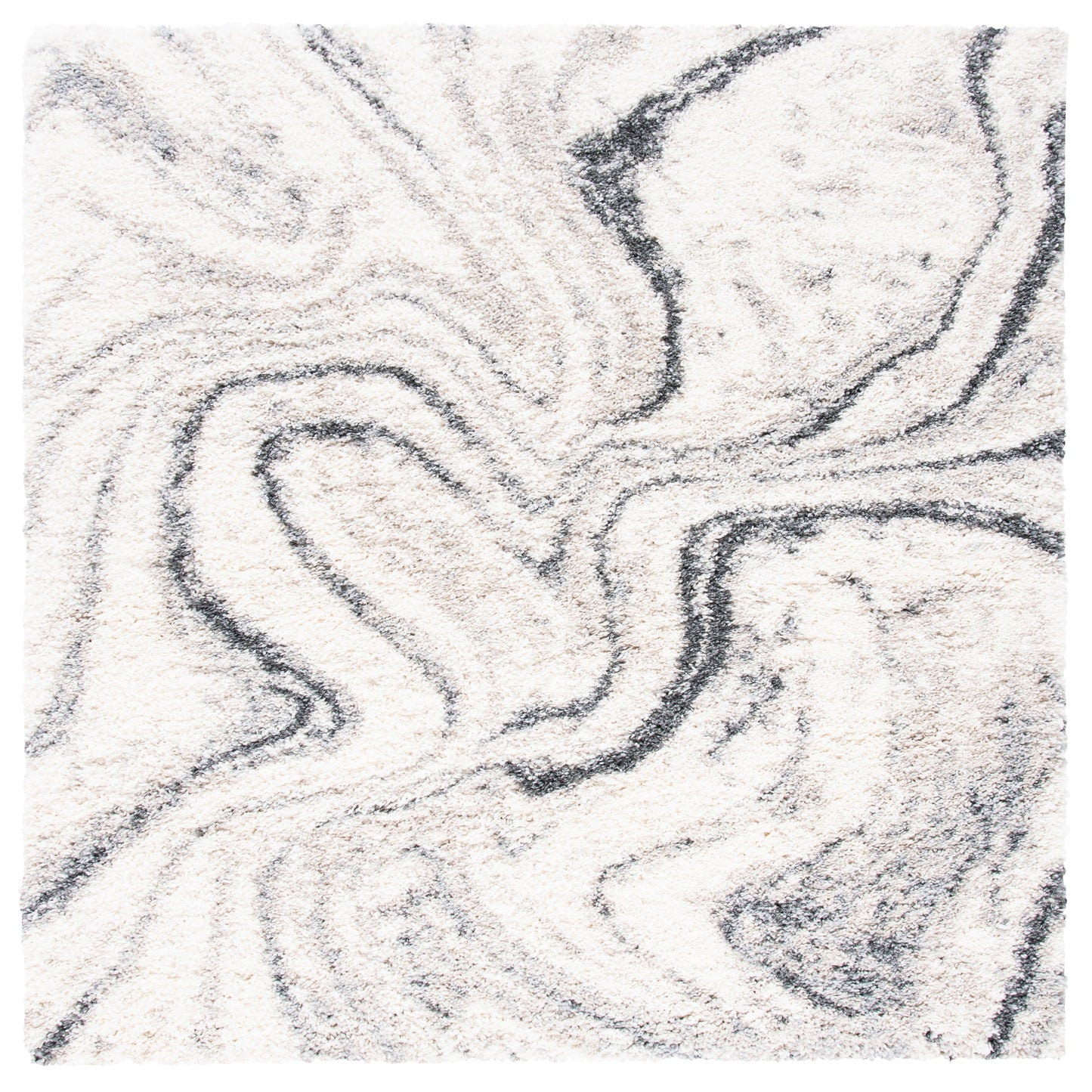 SAFAVIEH, Fontana Shag Zviya Modern Abstract 2-inch Thick Rug