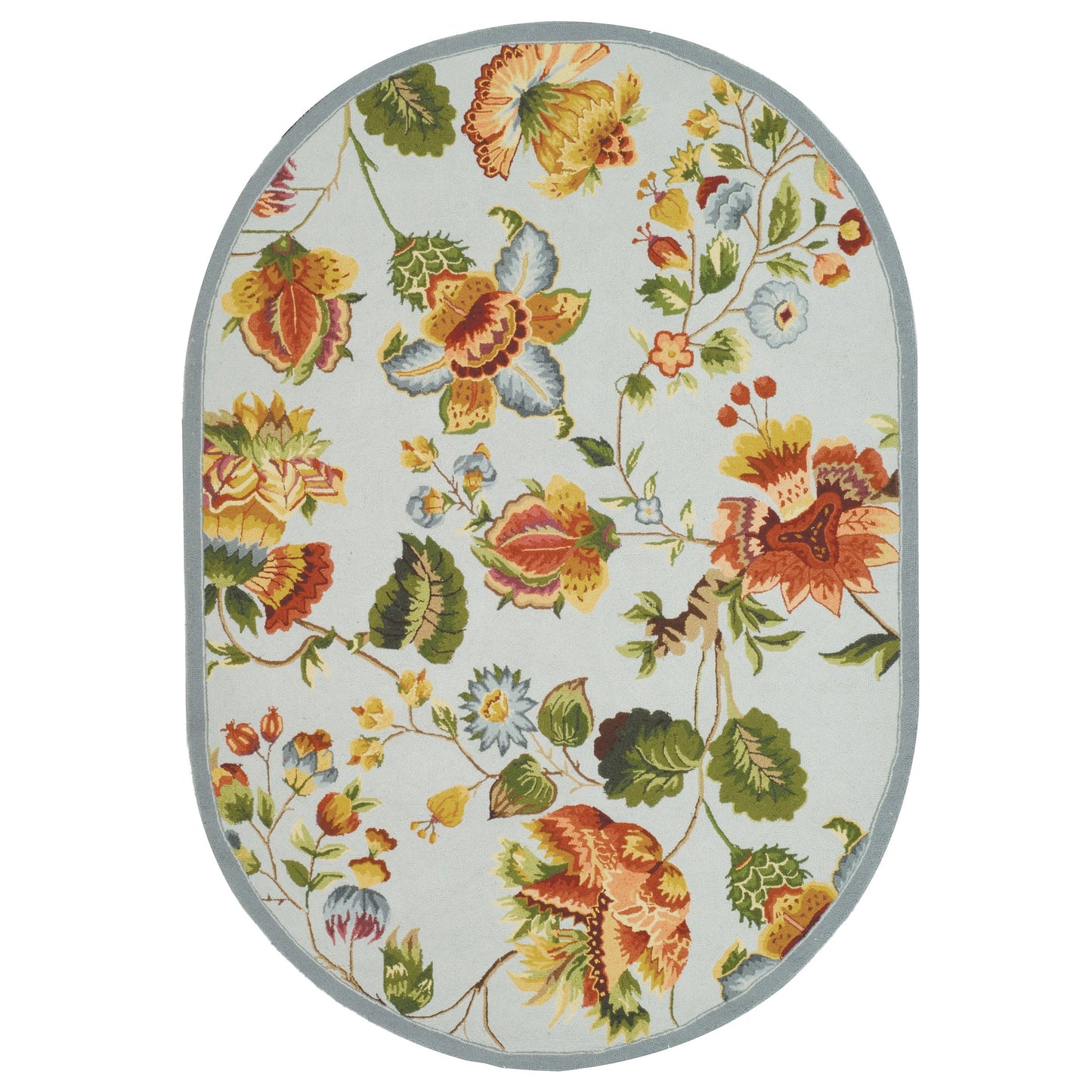 SAFAVIEH, Handmade Chelsea Jurendine French Country Floral Wool Rug