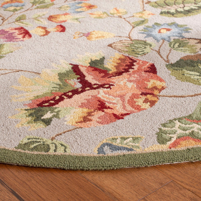 SAFAVIEH, Handmade Chelsea Jurendine French Country Floral Wool Rug