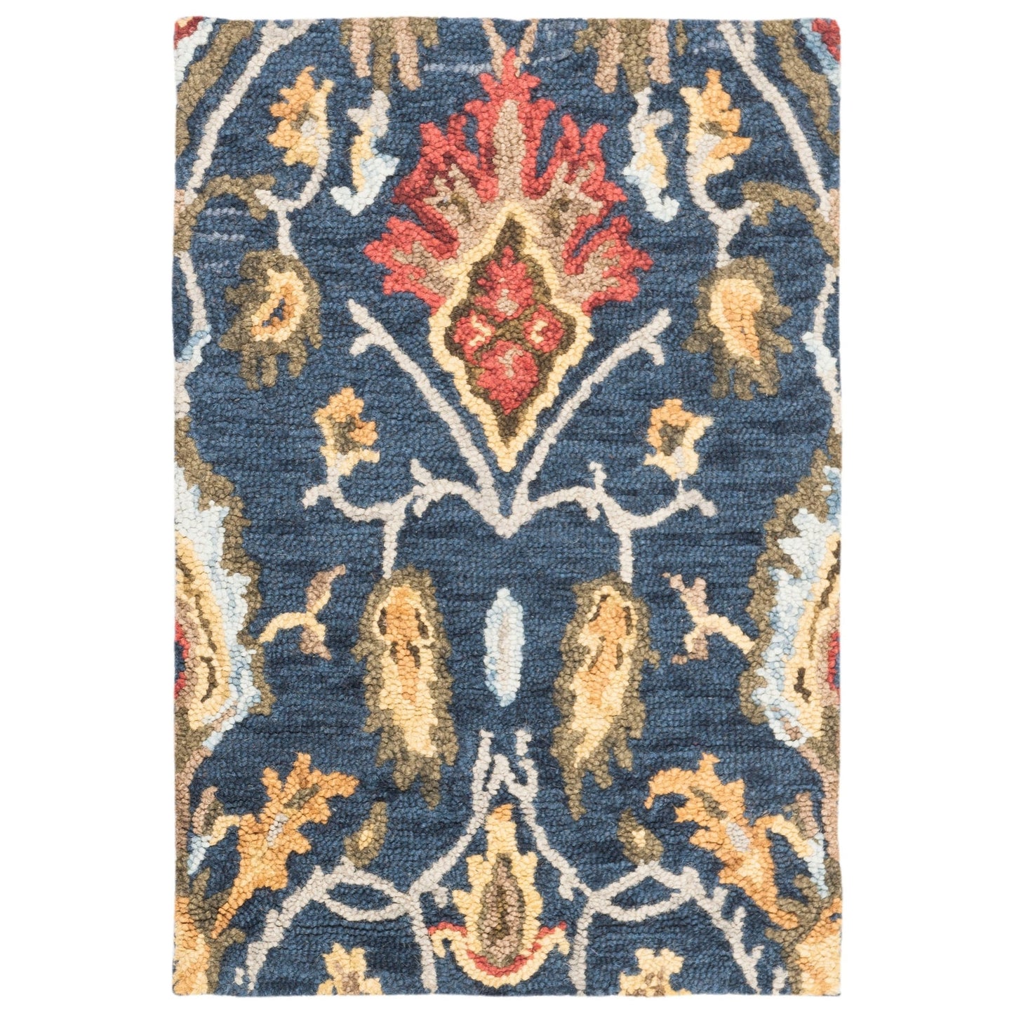 SAFAVIEH, Handmade Marietje Blossom French Country Wool Area Rug