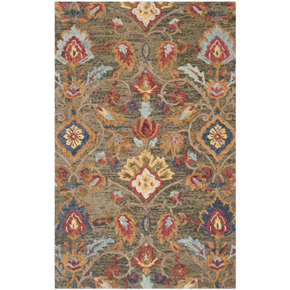 SAFAVIEH, Handmade Marietje Blossom French Country Wool Area Rug