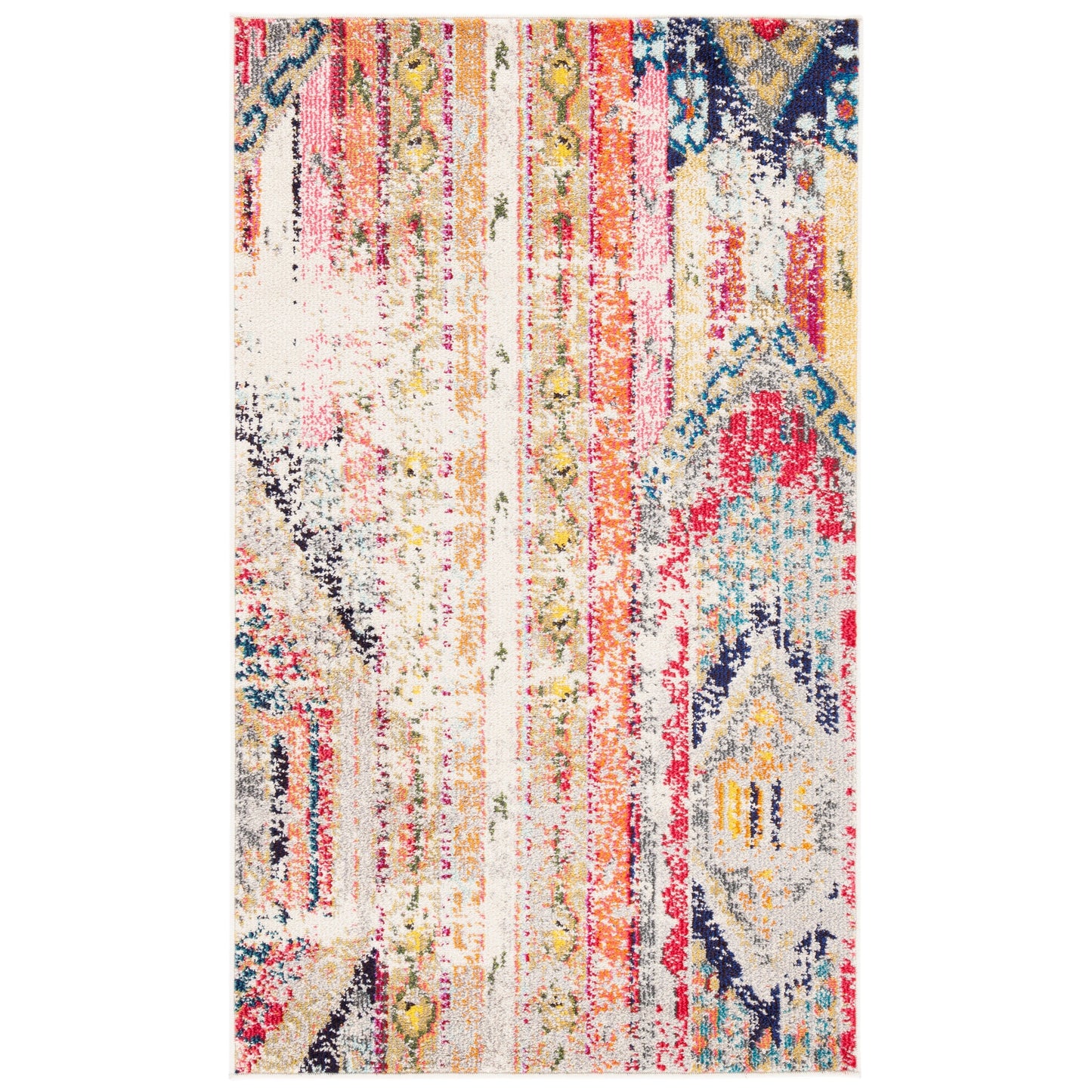 SAFAVIEH, Madison Sonya Abstract Boho Distressed Rug