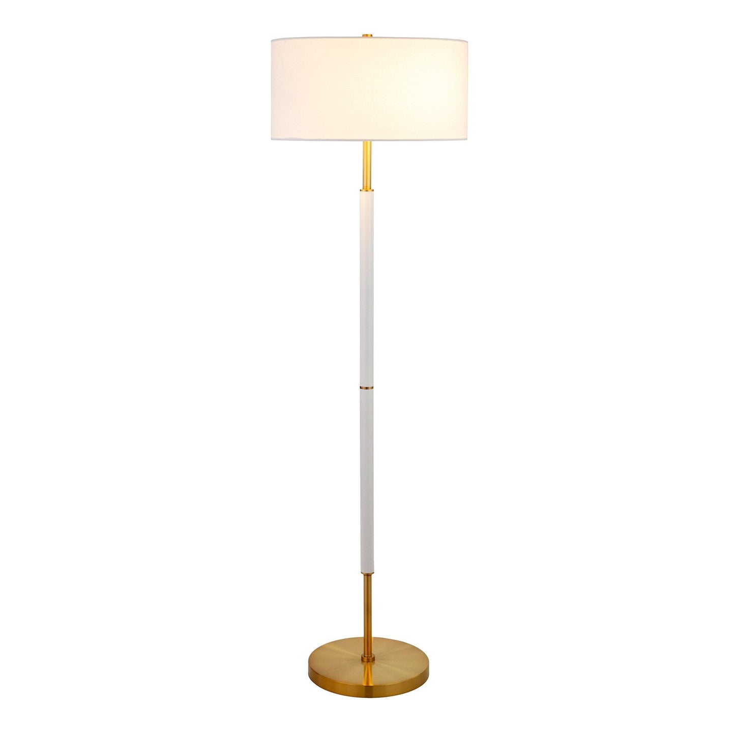 Simone 2-Light Floor Lamp with Fabric Shade