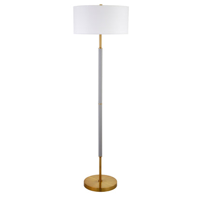 Simone 2-Light Floor Lamp with Fabric Shade