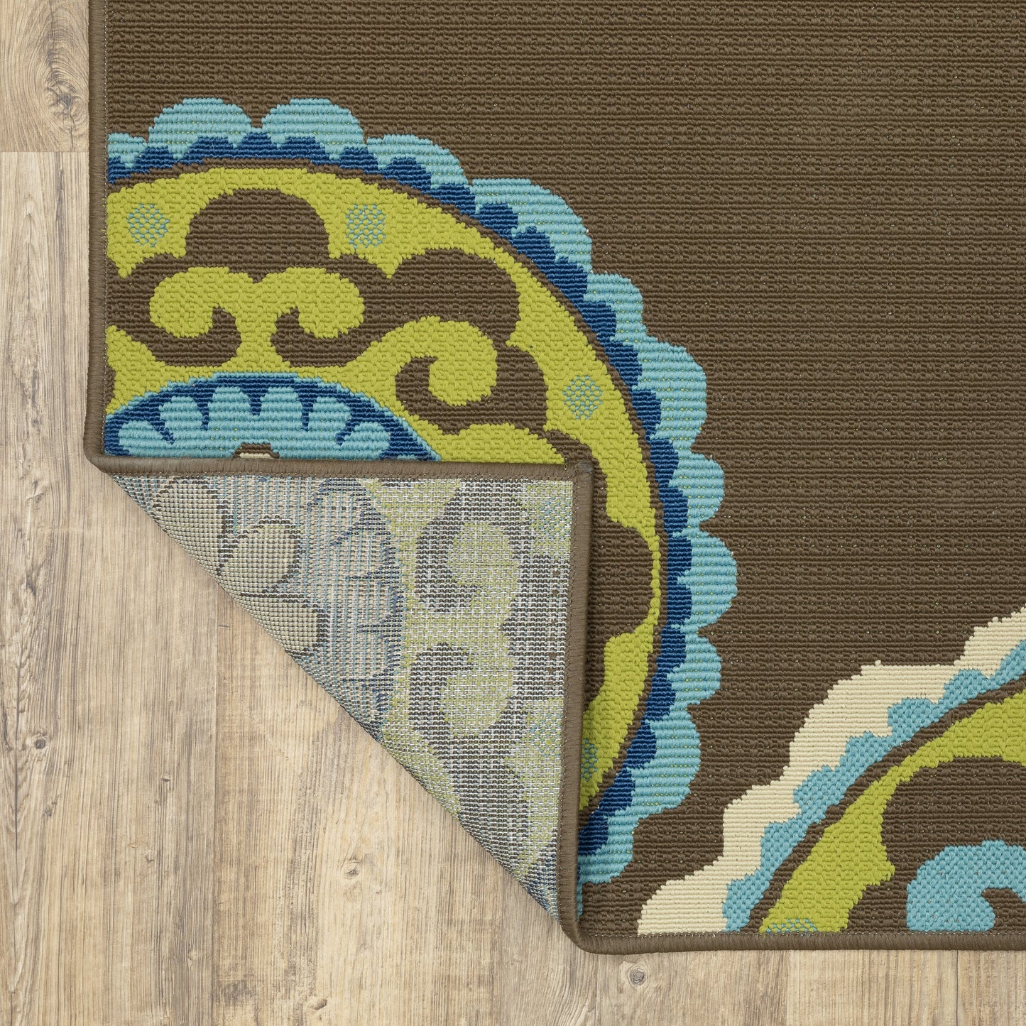 Vista Home Catalina Floral Medallions Indoor/ Outdoor Area Rug--