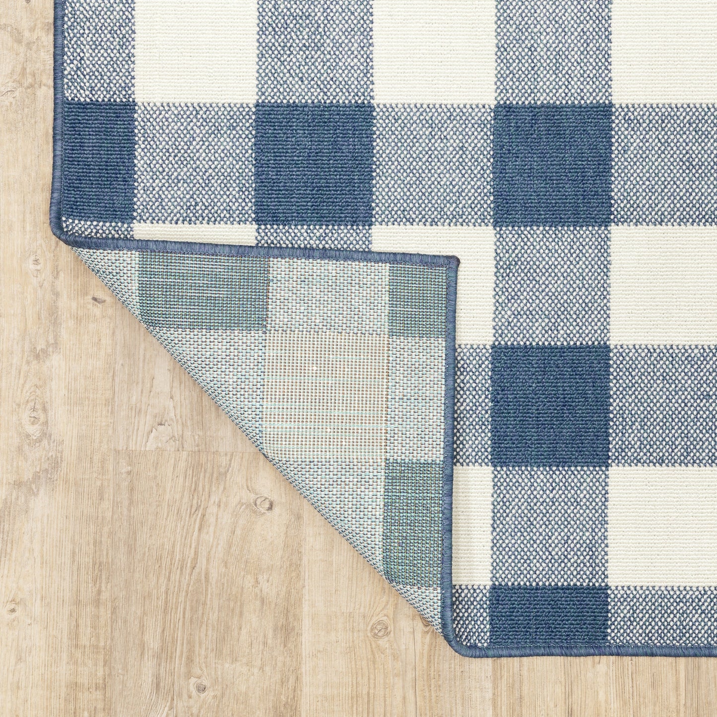 Vista Home Malta Gingham Check Indoor/Outdoor Area Rug