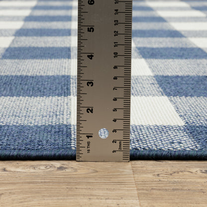 Vista Home Malta Gingham Check Indoor/Outdoor Area Rug