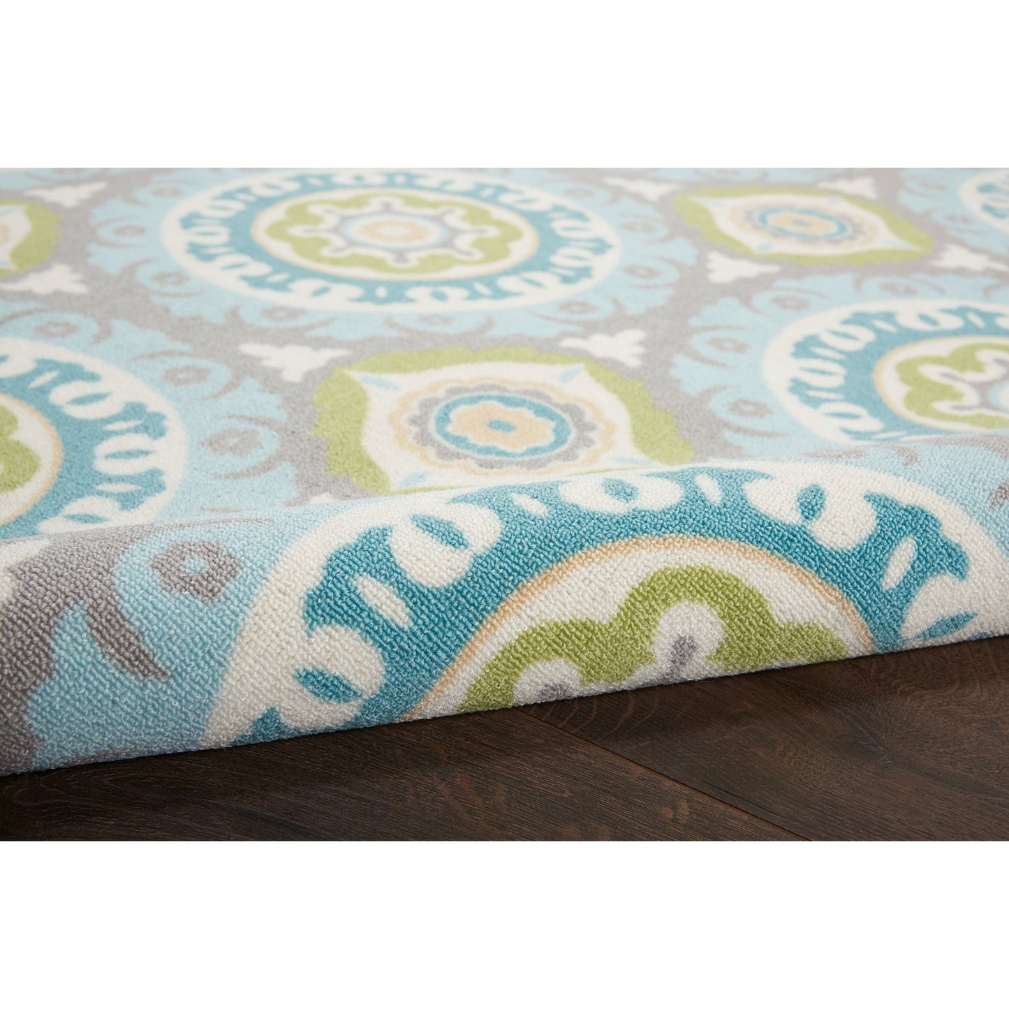 Waverly Sun N' Shade Indoor Outdoor Boho Medallion Area Rug