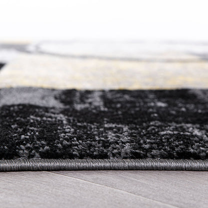 World Rug Gallery Abstract Polypropylene Machine-Made Circle Area Rug