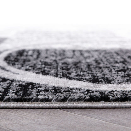 World Rug Gallery Abstract Polypropylene Machine-Made Circle Area Rug