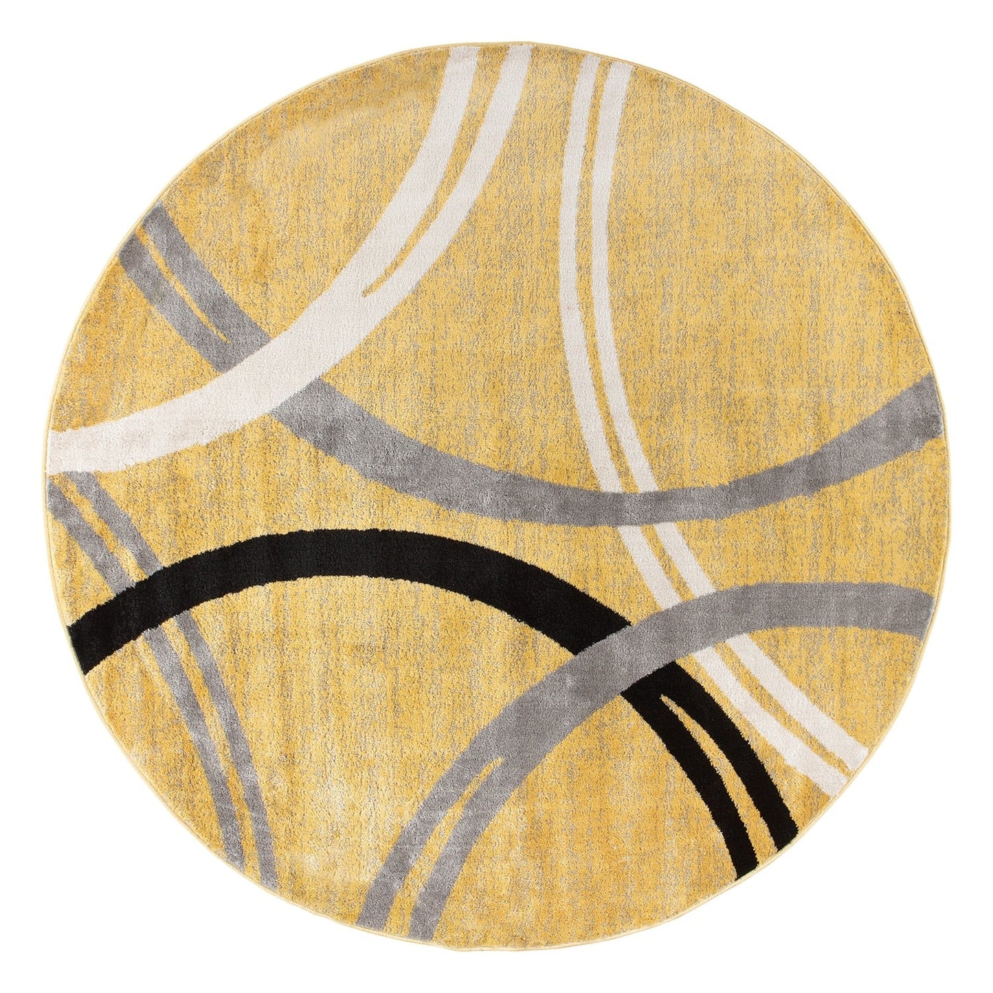 World Rug Gallery Contemporary Abstract Circles Design Area Rug