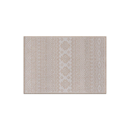 World Rug Gallery Distressed Geometric Bohemian Textured Flat Weave Indoor/Outdoor Area Rug