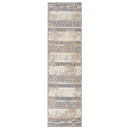 World Rug Gallery Distressed Geometric Indoor/Outdoor Area Rug