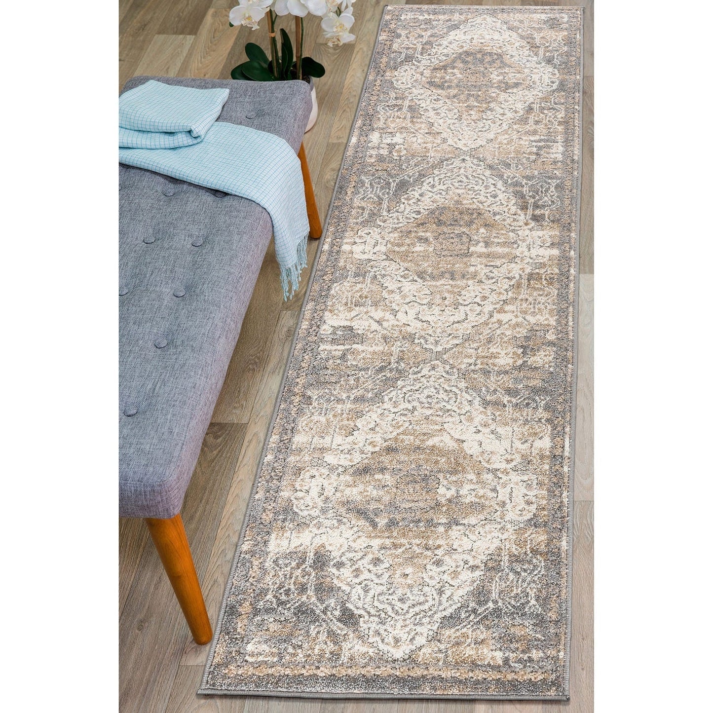 World Rug Gallery Distressed Traditional Indoor/Outdoor Area Rug