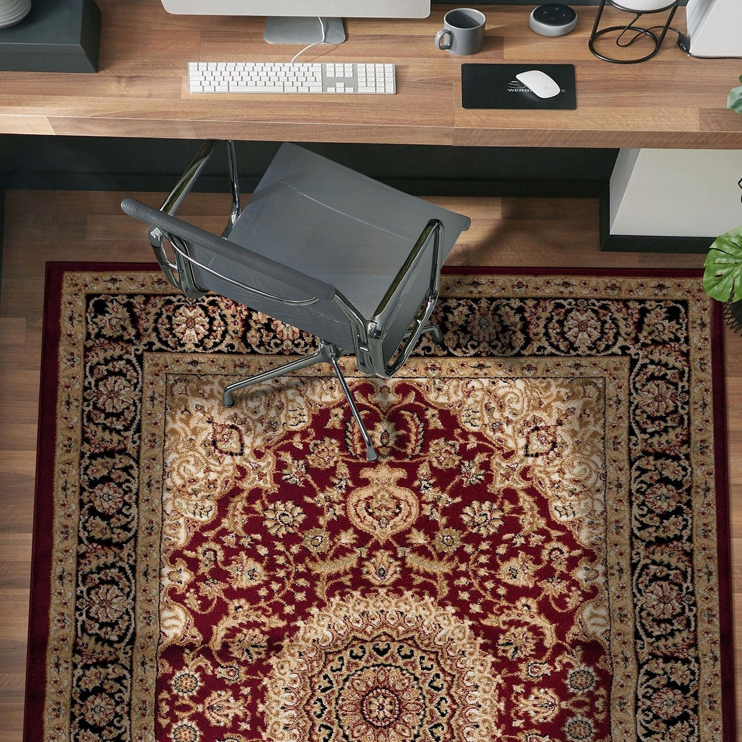 World Rug Gallery Traditional Oriental Medallion Area Rug