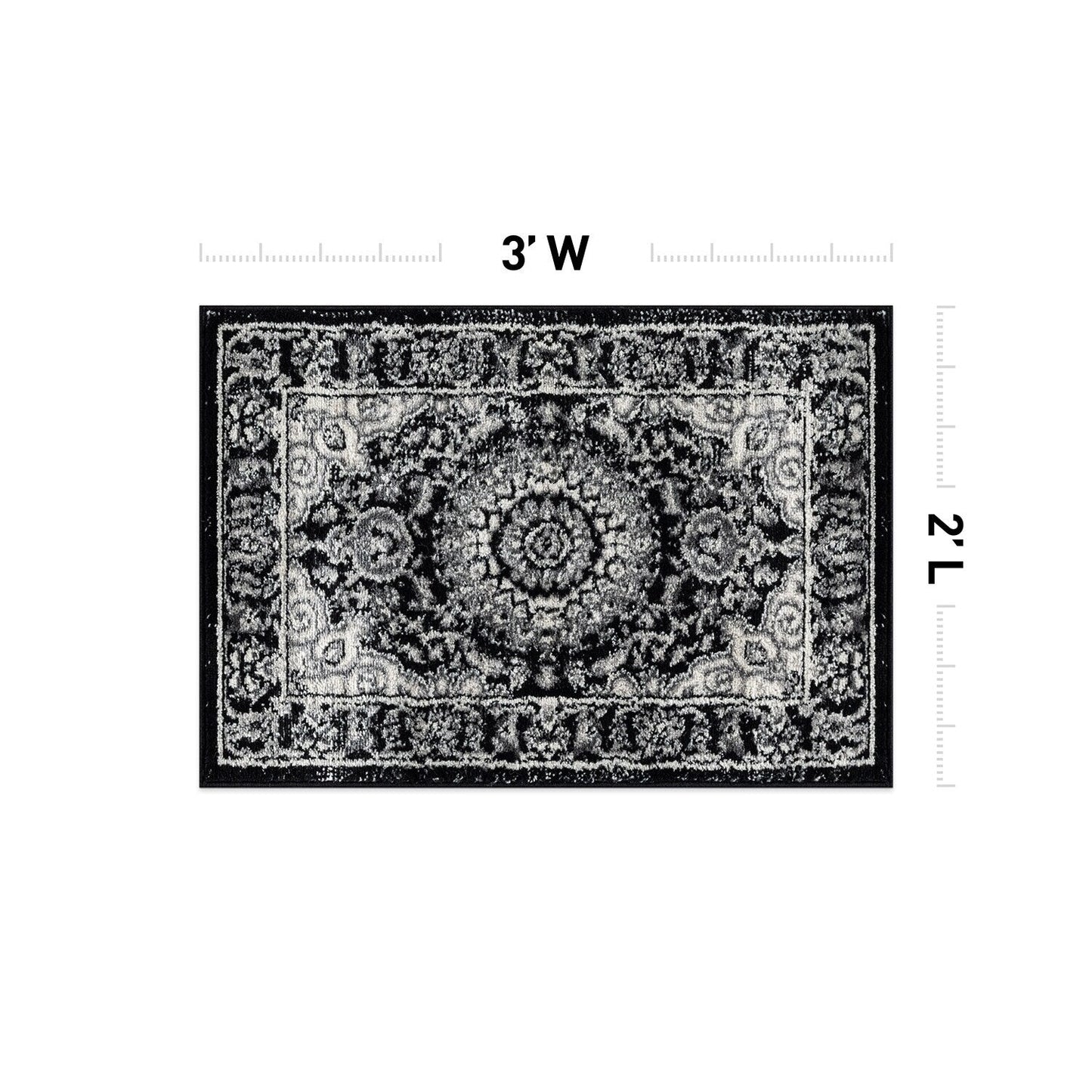 World Rug Gallery Traditional Oriental Medallion Area Rug