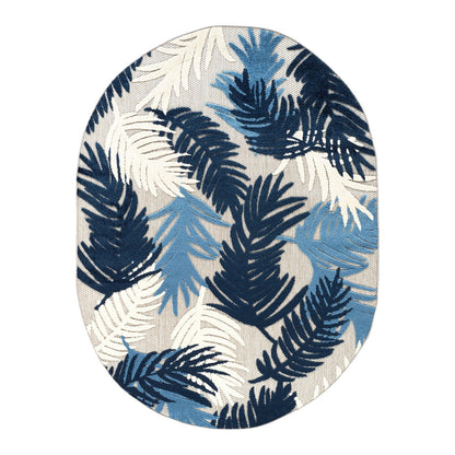 World Rug Gallery Tropical Floral Modern Indoor/Outdoor Area Rug