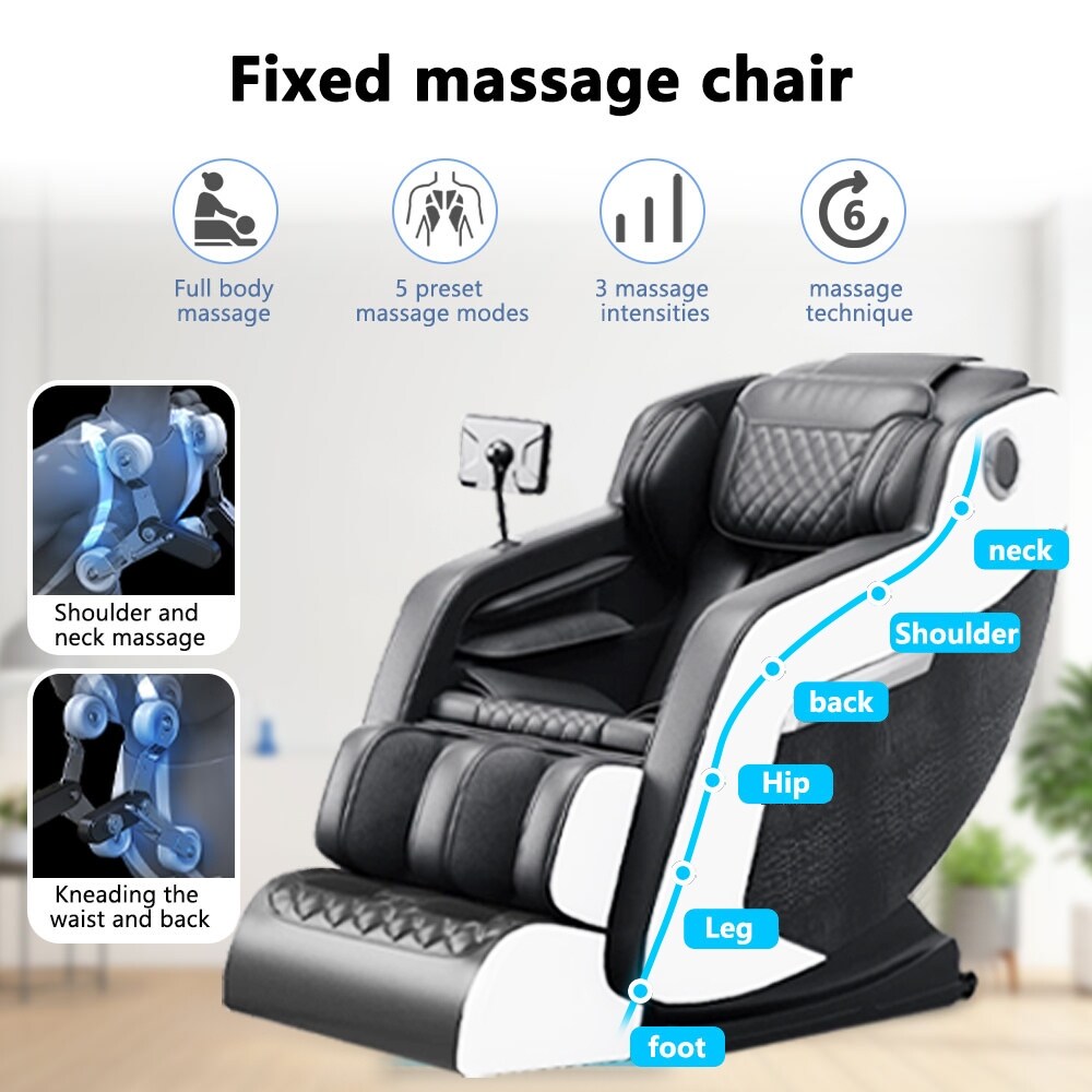 Zero Gravity Massage Recliner Chair with Full Body Massage, Heating, and Built-in Bluetooth Audio
